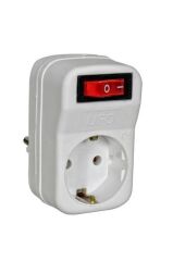 UFO AKIM KORUMALI FİŞ PRİZ BEYAZ