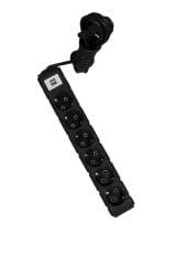 UFO 6 LI  GRUP PRİZ USB AKIM KORUMALI 1,5 METRE SİYAH