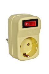 UFO AKIM KORUMALI FİŞ PRİZ SARI