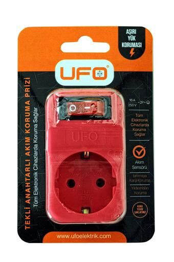 UFO AKIM KORUMALI FİŞ PRİZ FUŞYA