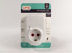 ufo yeni nesil tekli akım korumalı fiş priz beyaz 3000watt