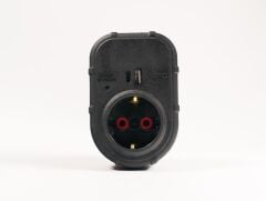 ufo yeni nesil tekli akım korumalı fiş priz siyah usb ve type-c  li 3000watt